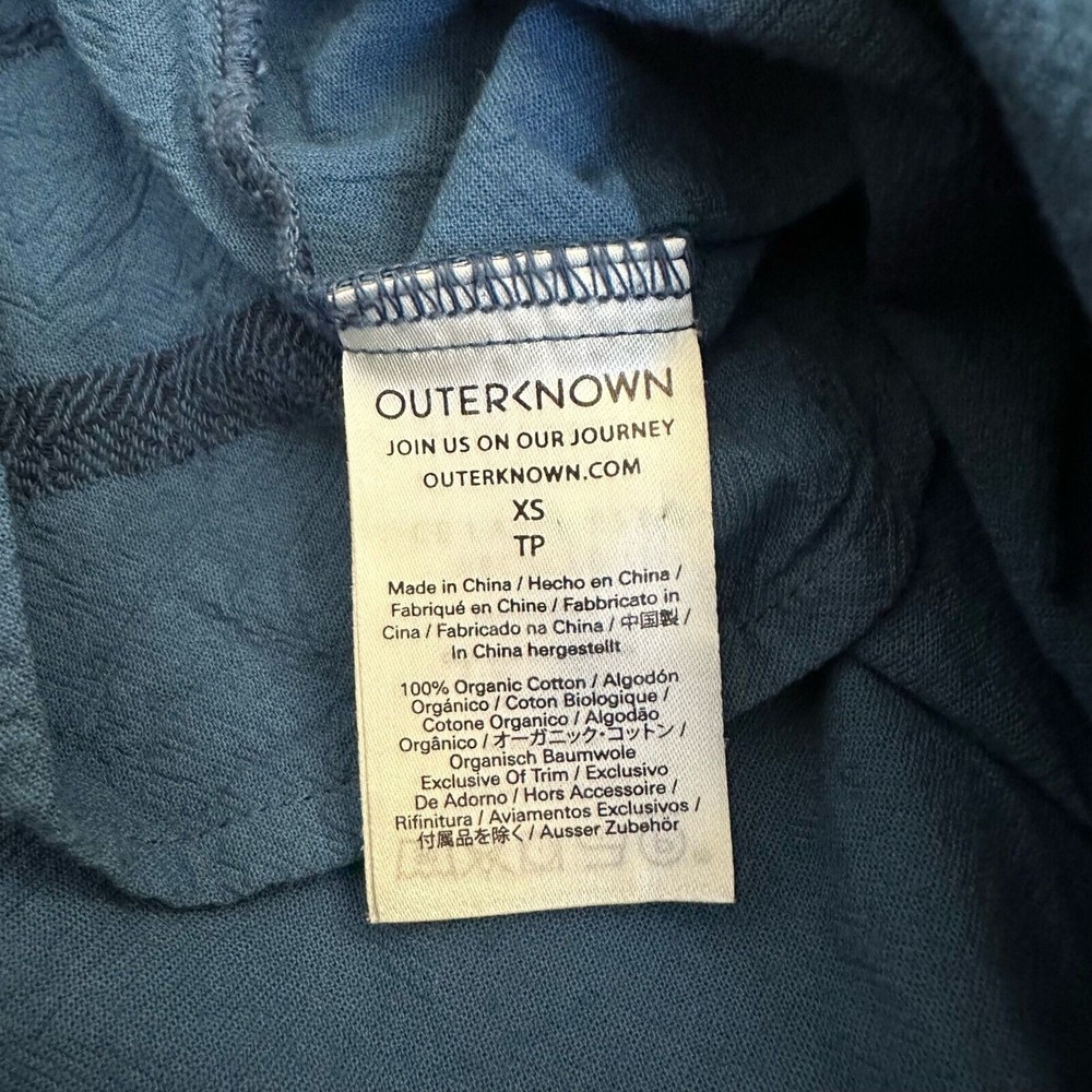 OUTERKNOWN Meander Dress Knee-Length Stripe Accents in Blue - Picture 10 of 12